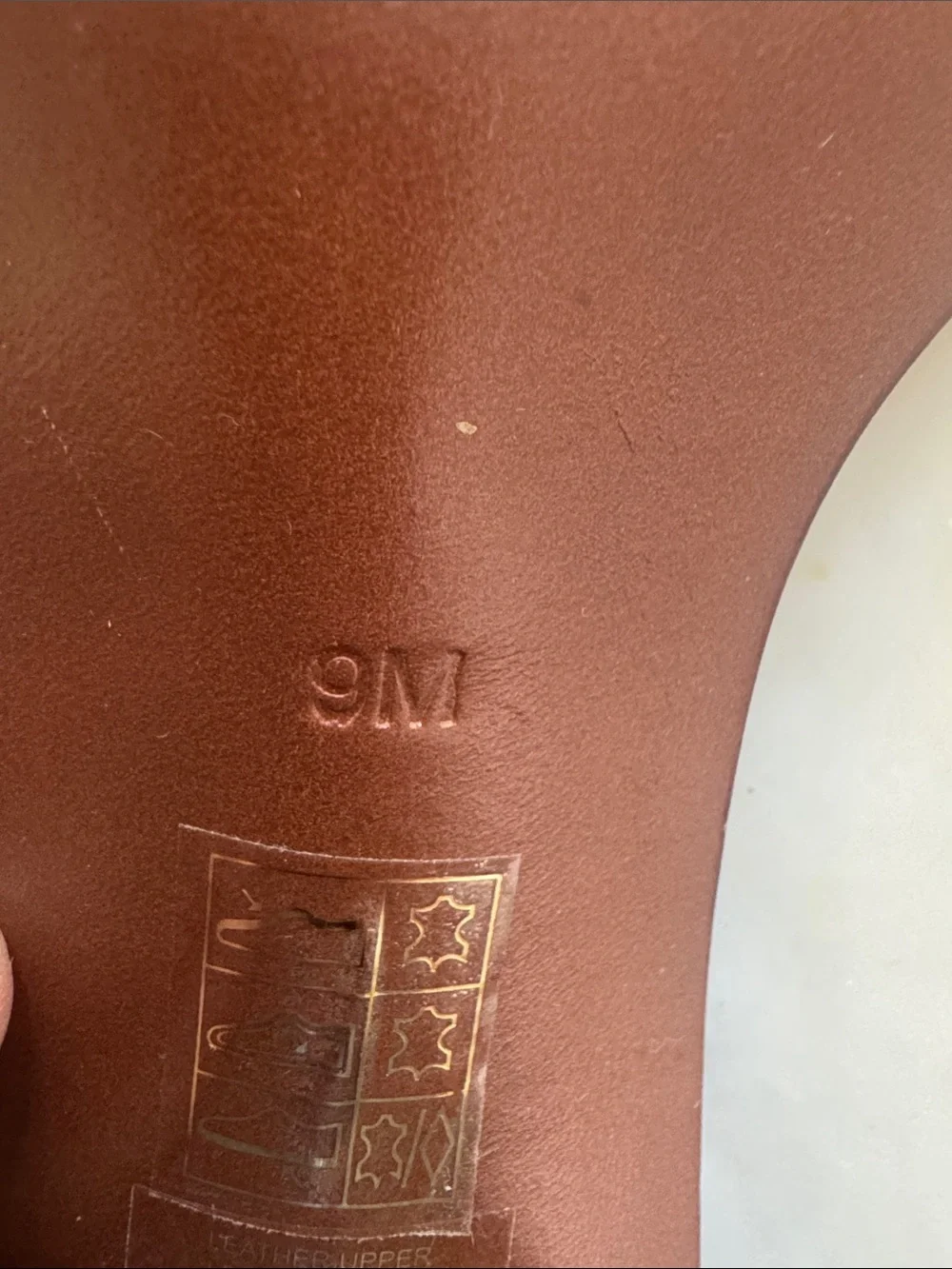 Tory Burch Navy Blue Leather Logo Thong Sandals with Brown Footbed